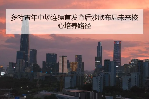 多特青年中场连续首发背后沙欣布局未来核心培养路径